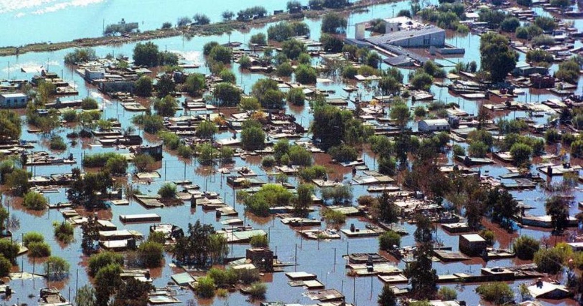 Imagen de la inundación.