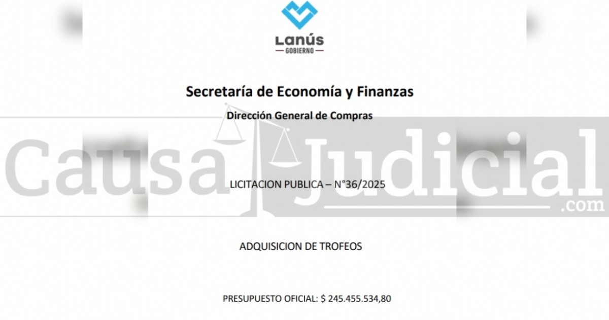 El distrito de Lanús reforzó su política deportiva con una compra masiva de trofeos para menores