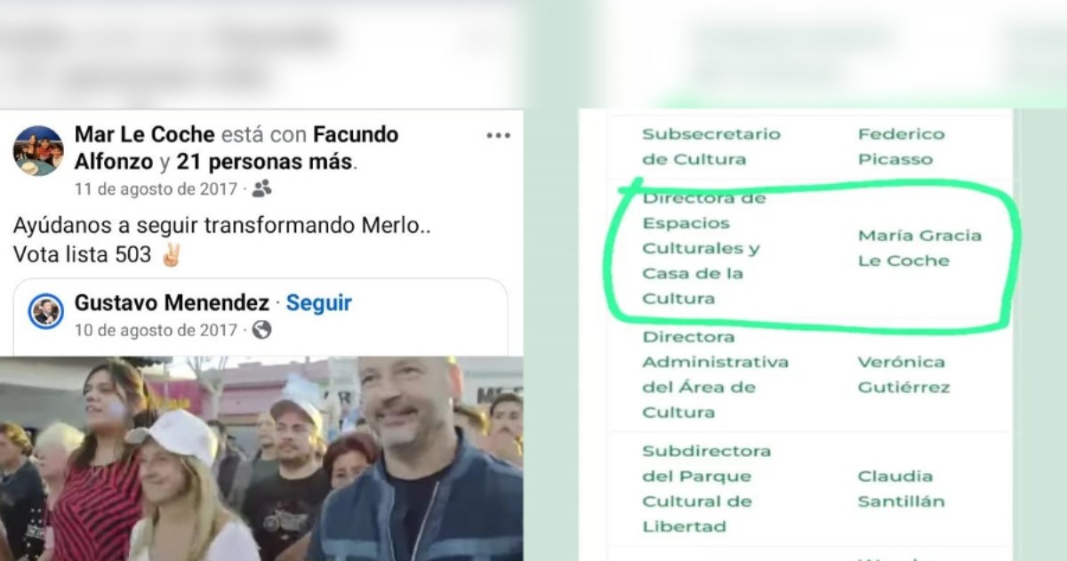 Posteos y cargo político de María Gracia Le Coche