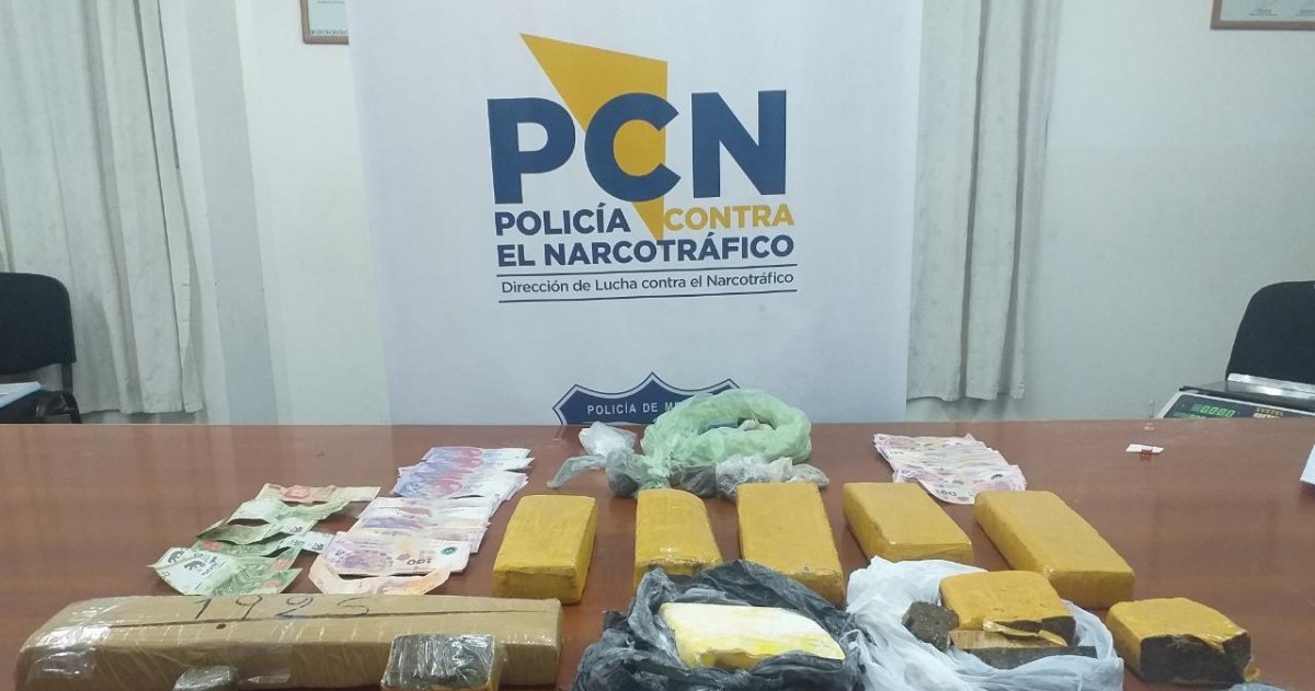 Está preso con una pareja por el secuestro de marihuana y cocaína.