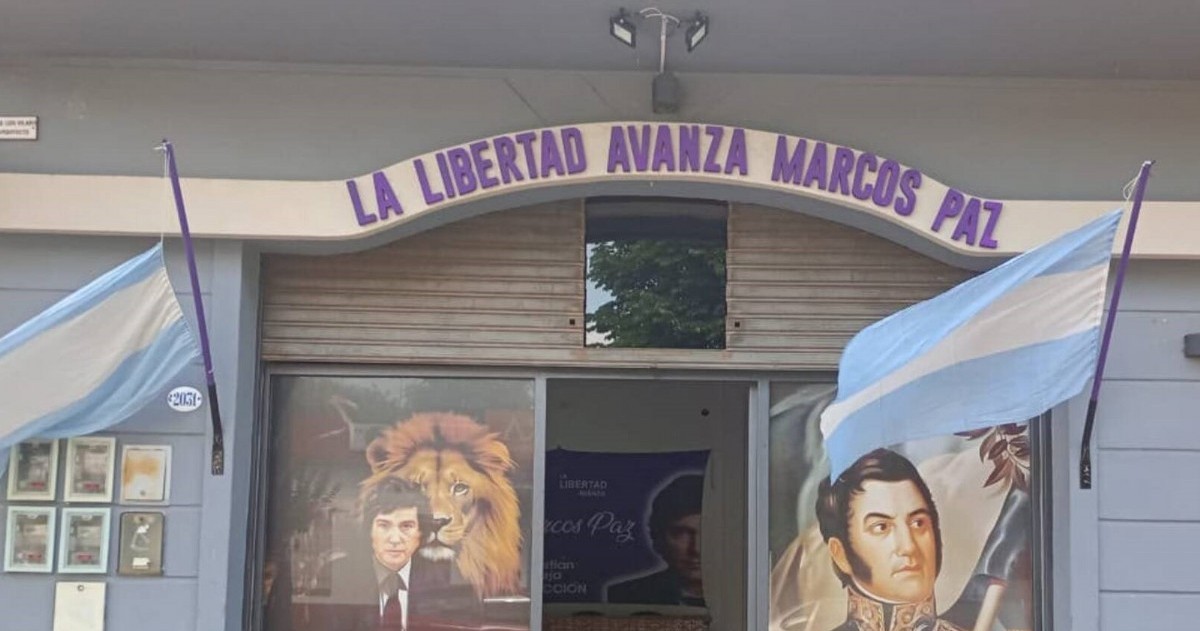 Cómo era antes la fachada de la sede local.