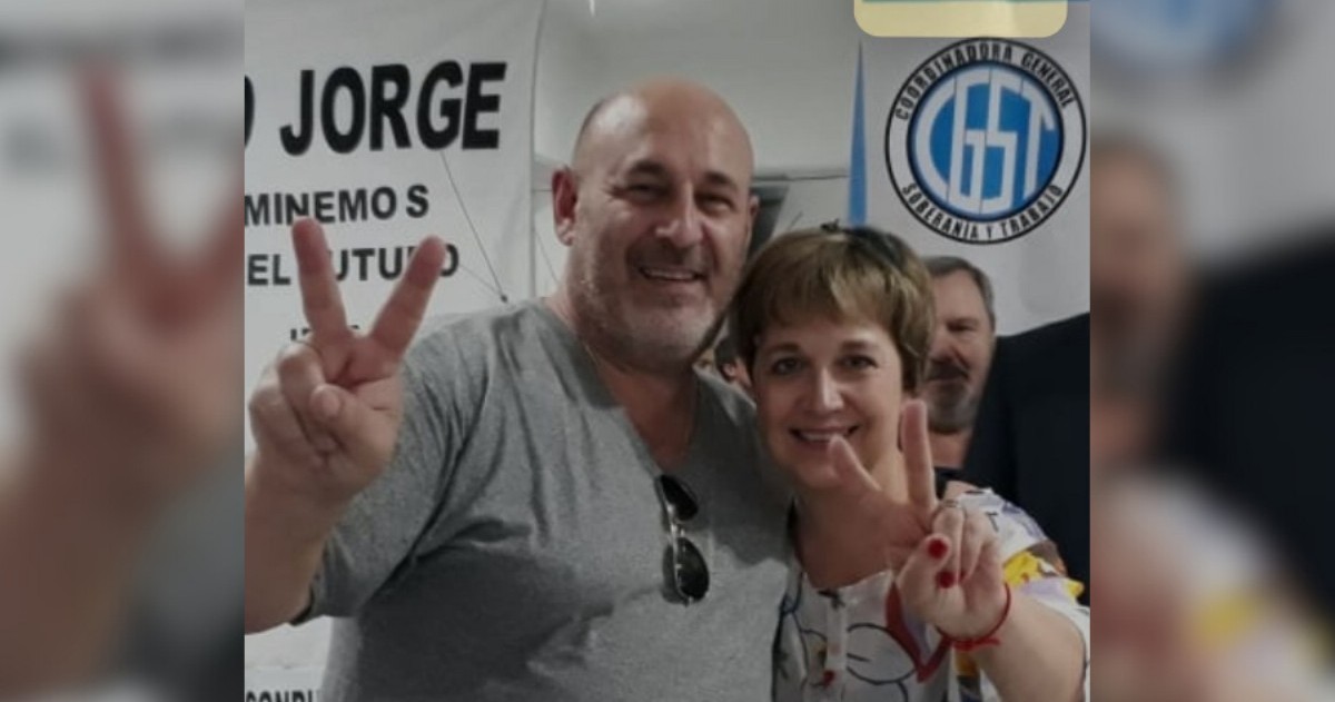 Alessandra Minnicelli con Santiago Cúneo en el año 2019.
