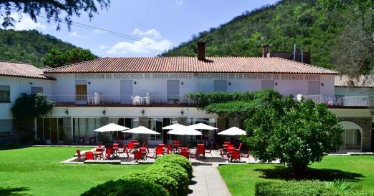 Vista del famoso hotel de la Federación en La Serranita, Córdoba, a pocos kilómetros de la Cumbrecita.