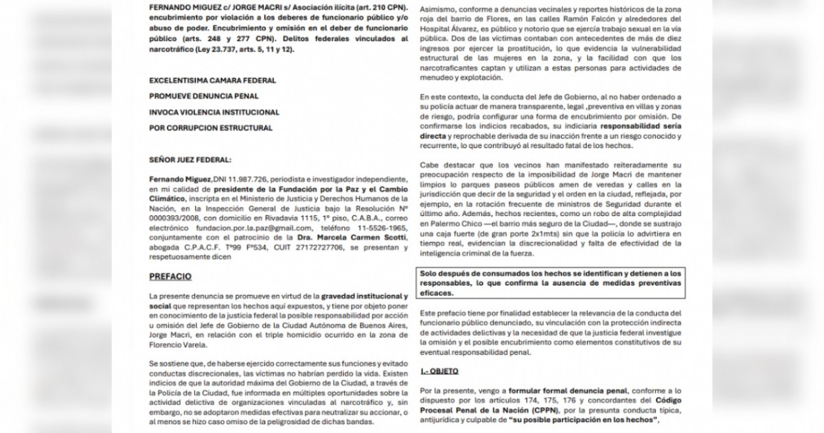 La Justicia busca determinar si hubo complicidad estatal.