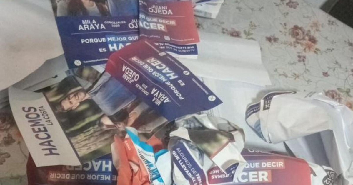 Las boletas destruidas de Hacemos La Costa.