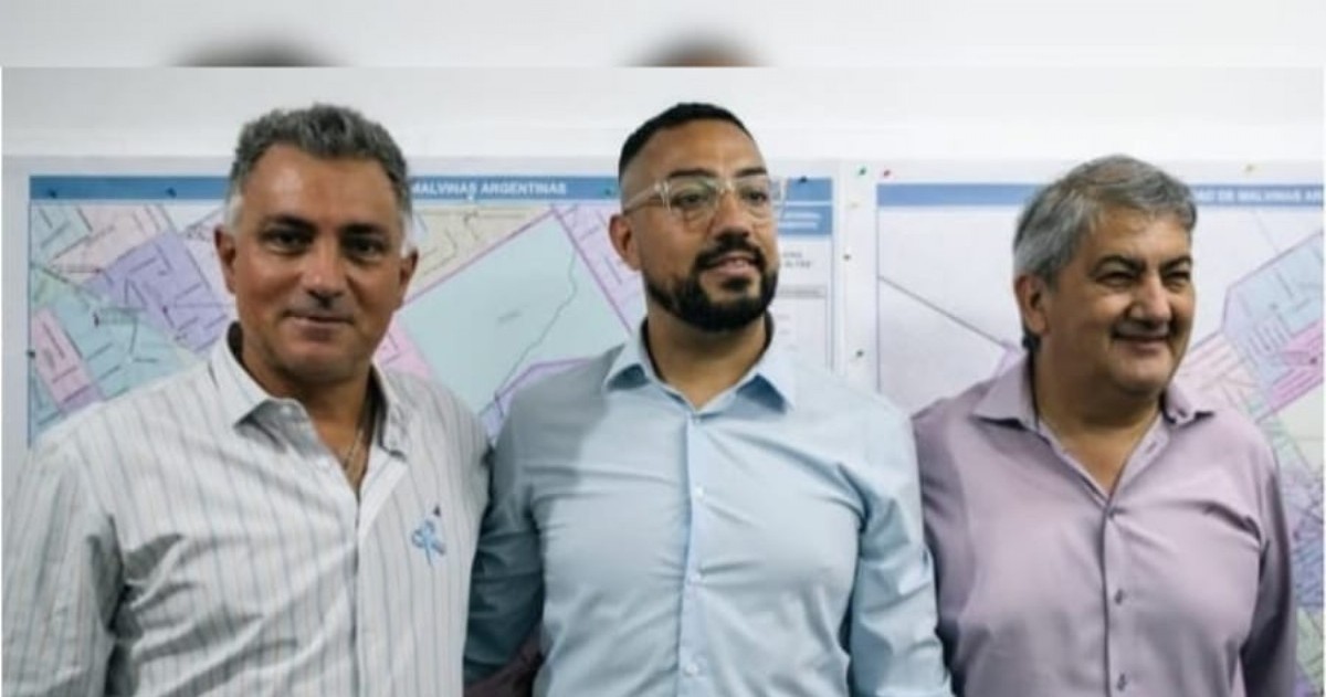 Sebastian Pareja junto a Luciano Olivera y El Nene Vera