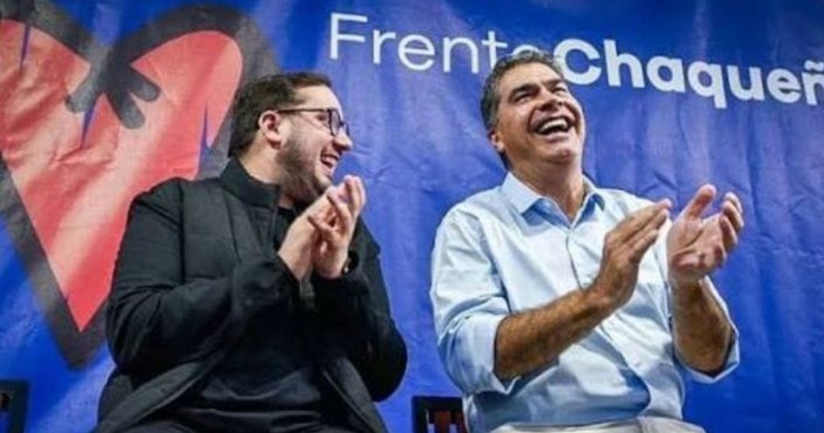 Los de "antes" Santiago Pérez Pons y Jorge Capitanich.