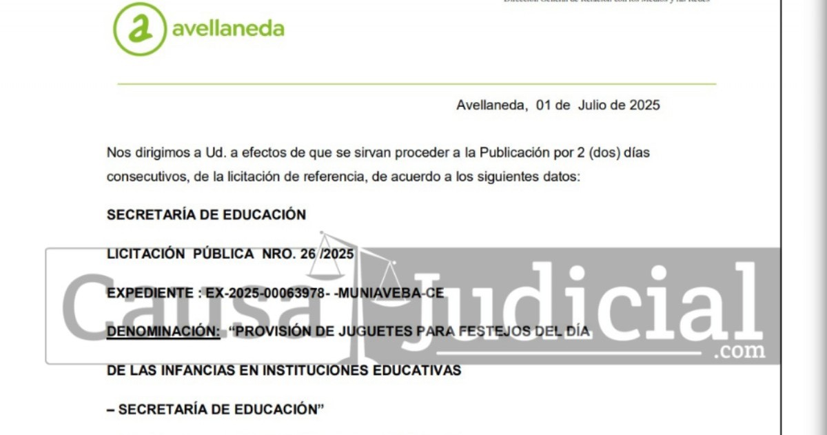 La apertura se realizará el 30 de julio.