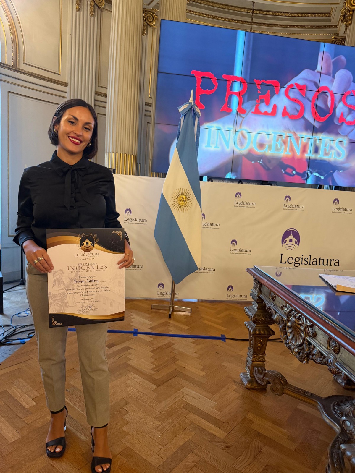 La letrada lapridense, Jennifer Salaberry.