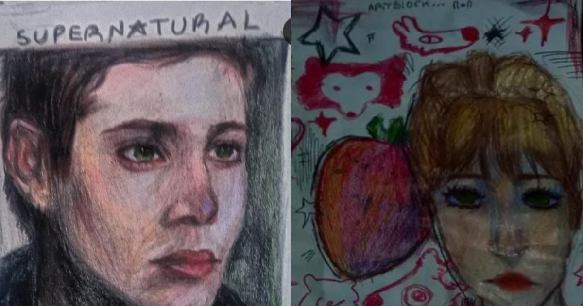 Para Mía Ayelén Brusco, el arte funciona como un puente emocional: a través de sus retratos busca que cada obra transmita sentimientos que puedan leerse entre líneas.