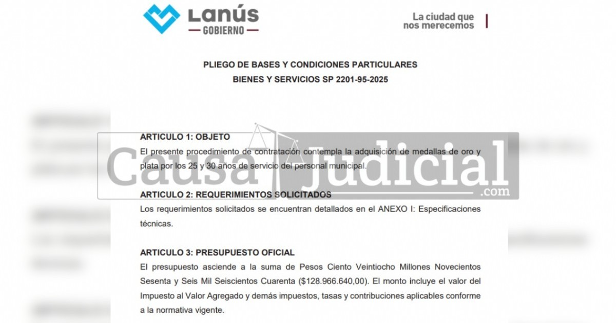 El municipio de Lanús se prepara para la ceremonia impulsada por Álvarez.