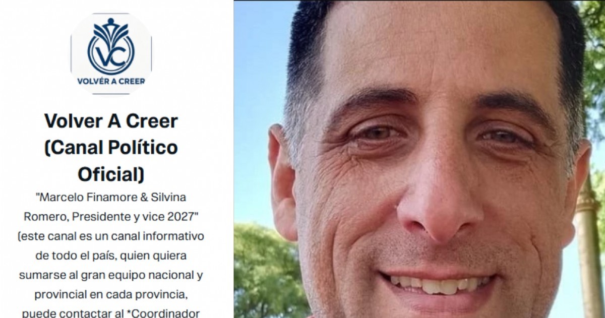 Una publicación detectada en Mar del Plata muestra que Volver a Creer cambió su identidad, pero mantiene vigente el proyecto de Finamore