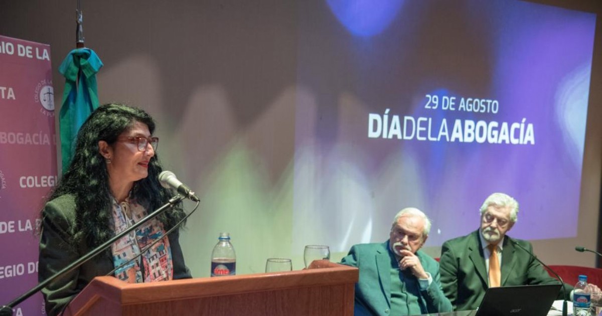 Presidenta del Colegio de la Abogacía de La Plata, Rosario Sánchez.