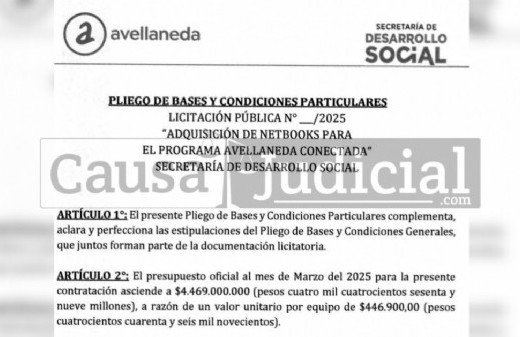 Avellaneda gastó en computadoras escolares un monto que supera ampliamente el valor real de los equipos