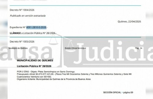 En medio de problemas cotidianos, Quilmes invertirá más de 3.273 millones en una pileta semiolímpica municipal