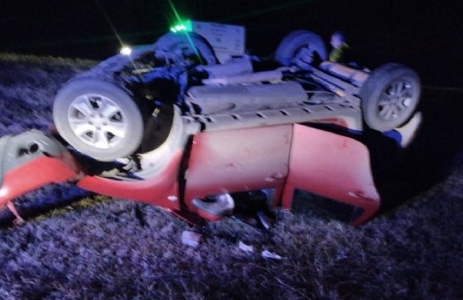 Villa Gesell: dos muertos en un choque frontal y vuelco en la ruta 11