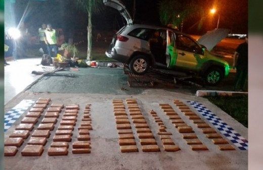 Entre Ríos: efectivos policiales descubrieron 108 ladrillos de droga que se intentaban ingresar por Paso Cerrito a la provincia