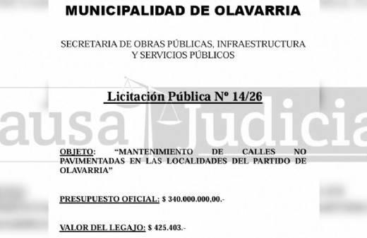 Olavarría repetirá el mismo esquema de reparación vial pese a los reclamos por soluciones permanentes