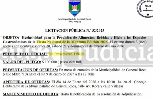 La intendente rionegrina promocionó la Fiesta de la Manzana pese a no informar el gasto previsto